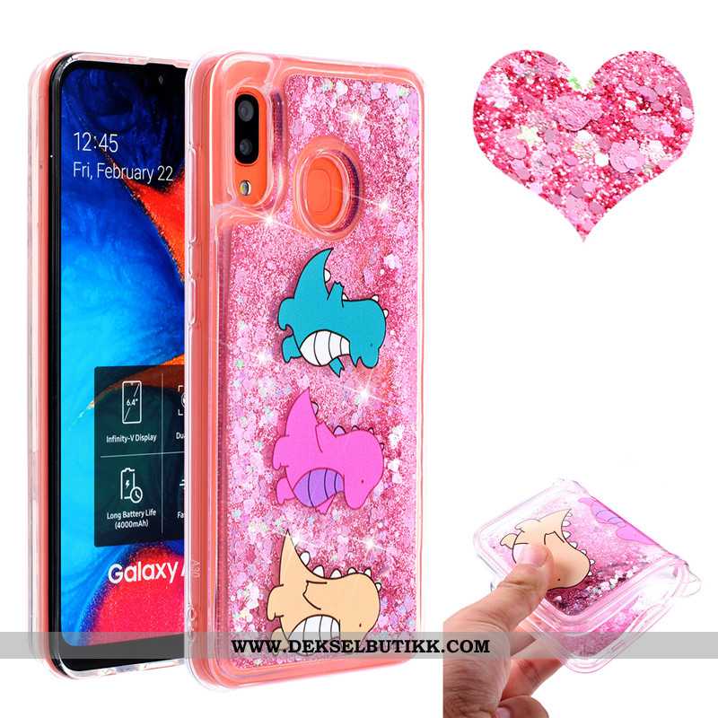 Etui Samsung Galaxy A20e Quicksand Mobiltelefon Deksel Anti-fall, Samsung Galaxy A20e Rosa Kjøpe