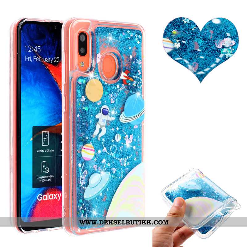 Etui Samsung Galaxy A20e Quicksand Mobiltelefon Deksel Anti-fall, Samsung Galaxy A20e Rosa Kjøpe