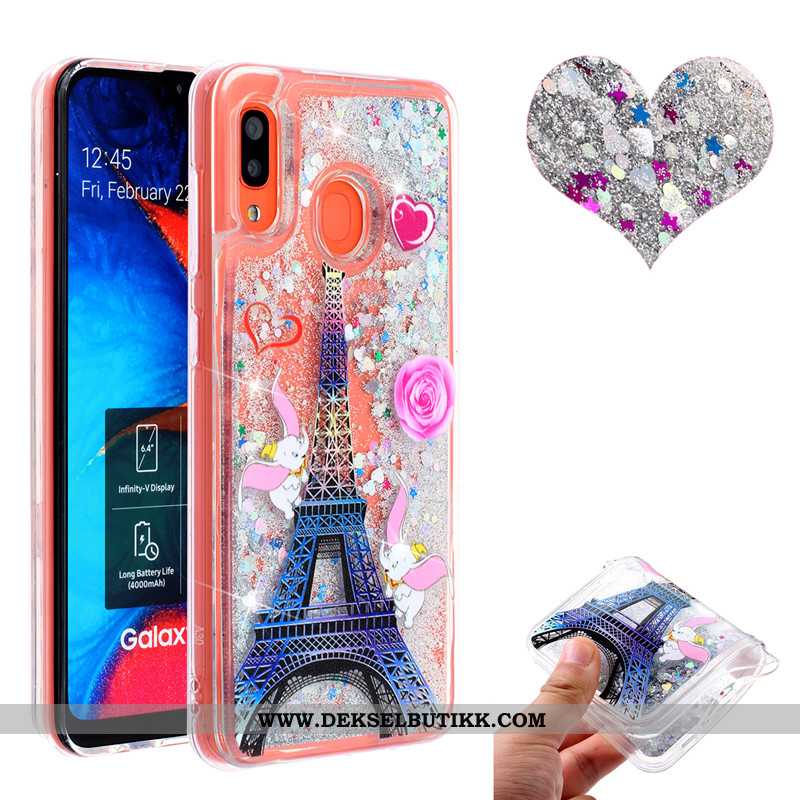 Etui Samsung Galaxy A20e Quicksand Mobiltelefon Deksel Anti-fall, Samsung Galaxy A20e Rosa Kjøpe