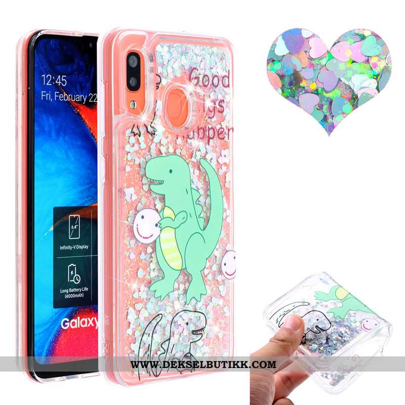 Etui Samsung Galaxy A20e Quicksand Mobiltelefon Deksel Anti-fall, Samsung Galaxy A20e Rosa Kjøpe