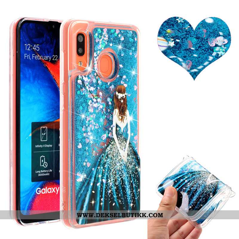 Etui Samsung Galaxy A20e Quicksand Mobiltelefon Deksel Anti-fall, Samsung Galaxy A20e Rosa Kjøpe