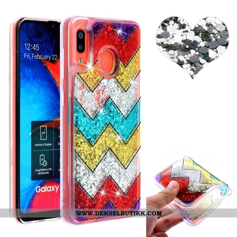 Etui Samsung Galaxy A20e Quicksand Mobiltelefon Deksel Anti-fall, Samsung Galaxy A20e Rosa Kjøpe