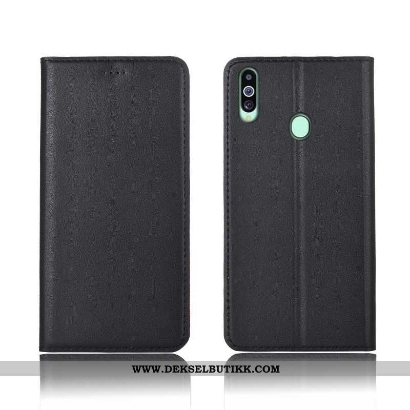 Etui Samsung Galaxy A20s Beskyttelse Nubuck Blå Nye, Deksel Samsung Galaxy A20s Skinndeksel Billig