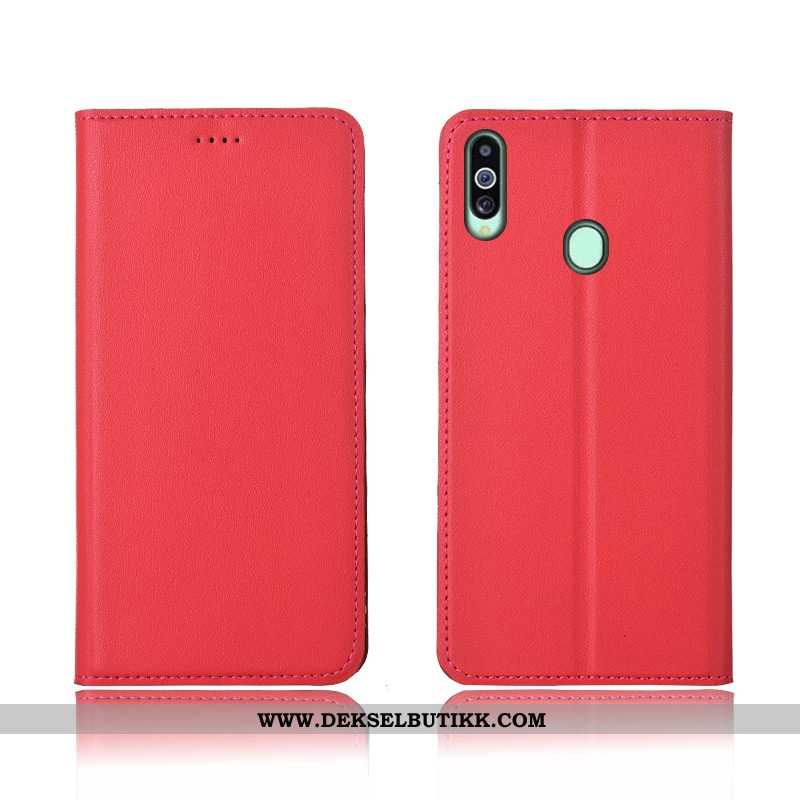 Etui Samsung Galaxy A20s Beskyttelse Nubuck Blå Nye, Deksel Samsung Galaxy A20s Skinndeksel Billig