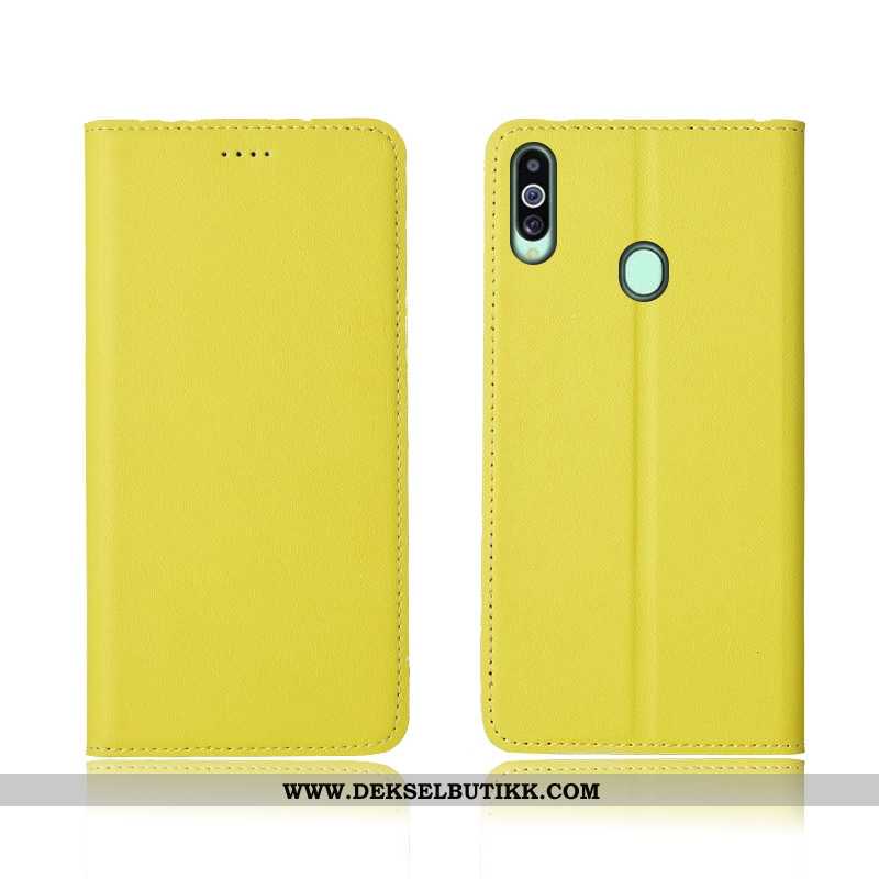 Etui Samsung Galaxy A20s Beskyttelse Nubuck Blå Nye, Deksel Samsung Galaxy A20s Skinndeksel Billig