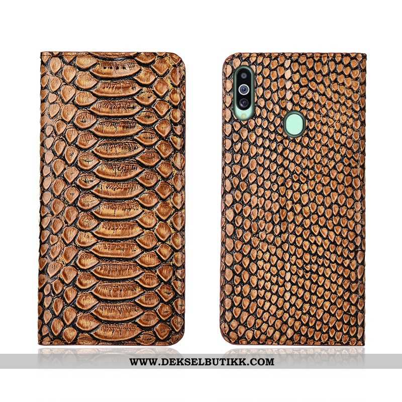 Etui Samsung Galaxy A20s Beskyttelse Nubuck Folio Mobiltelefon Svart, Deksel Samsung Galaxy A20s Ski