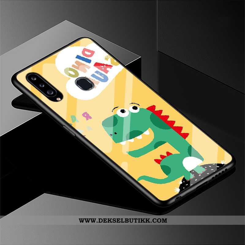 Etui Samsung Galaxy A20s Beskyttelse Silikon Cartoon Hvitt, Deksel Samsung Galaxy A20s Glass Til Sal