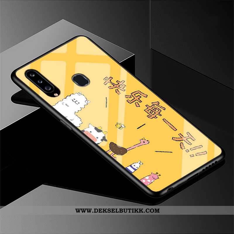 Etui Samsung Galaxy A20s Beskyttelse Silikon Cartoon Hvitt, Deksel Samsung Galaxy A20s Glass Til Sal