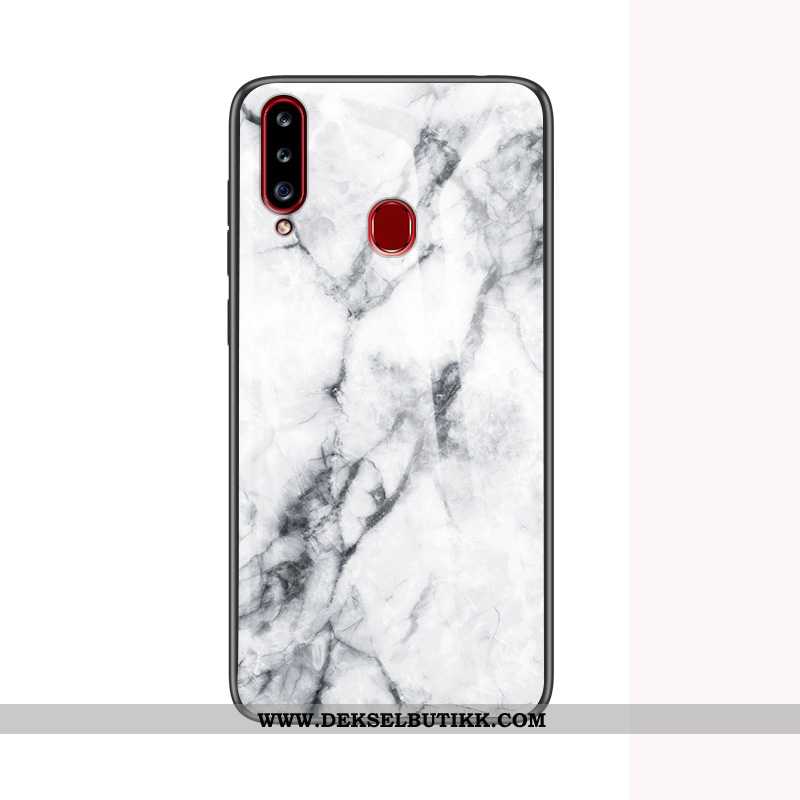 Etui Samsung Galaxy A20s Beskyttelse Stor Anti-fall Stjernene Hvitt, Deksel Samsung Galaxy A20s Glas