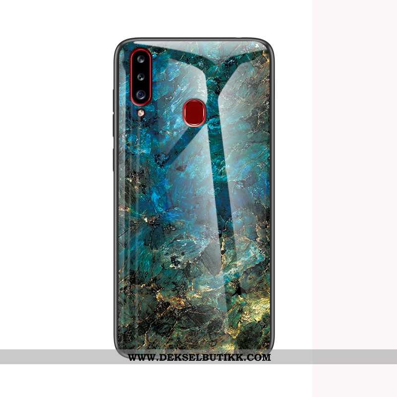 Etui Samsung Galaxy A20s Beskyttelse Stor Anti-fall Stjernene Hvitt, Deksel Samsung Galaxy A20s Glas