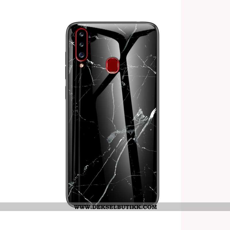 Etui Samsung Galaxy A20s Beskyttelse Stor Anti-fall Stjernene Hvitt, Deksel Samsung Galaxy A20s Glas