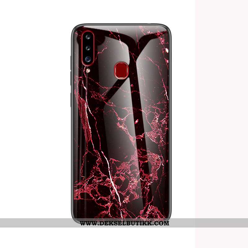 Etui Samsung Galaxy A20s Beskyttelse Stor Anti-fall Stjernene Hvitt, Deksel Samsung Galaxy A20s Glas