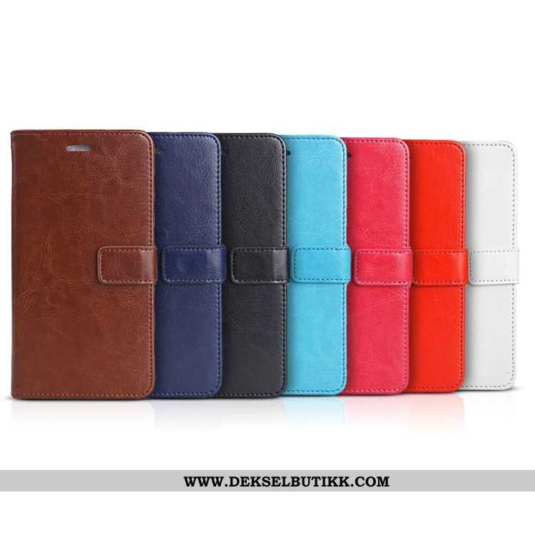 Etui Samsung Galaxy A20s Skinn Lær Beskyttelse Folio Business Brun, Deksel Samsung Galaxy A20s Silik