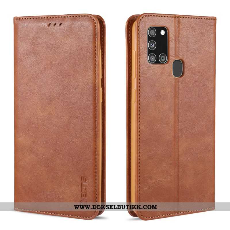 Etui Samsung Galaxy A21s Beskyttelse Kort Alt Inkludert Folio Svart, Deksel Samsung Galaxy A21s Skin