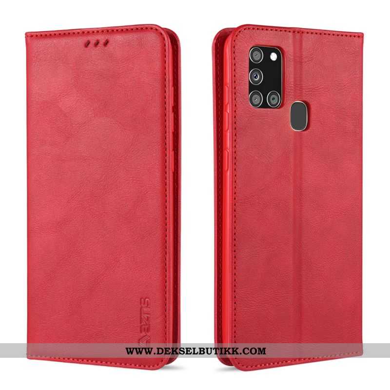 Etui Samsung Galaxy A21s Beskyttelse Kort Alt Inkludert Folio Svart, Deksel Samsung Galaxy A21s Skin