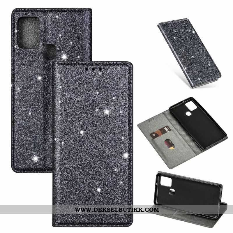 Etui Samsung Galaxy A21s Skinndeksel Rosa Deksel Spenne, Samsung Galaxy A21s Stjernene Billige