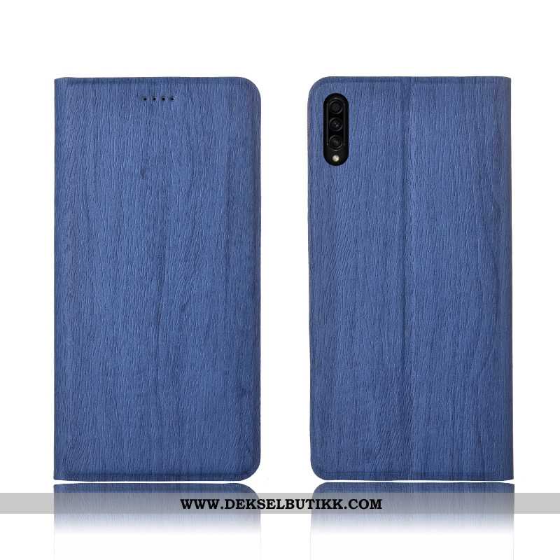 Etui Samsung Galaxy A30s Beskyttelse Brun Nubuck Anti-fall, Deksel Samsung Galaxy A30s Skinndeksel T