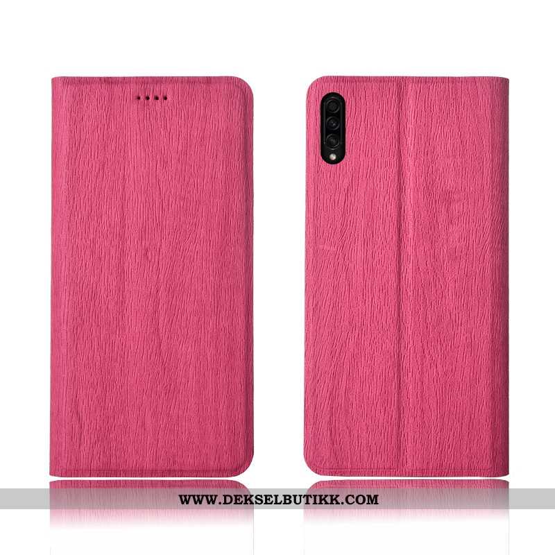 Etui Samsung Galaxy A30s Beskyttelse Brun Nubuck Anti-fall, Deksel Samsung Galaxy A30s Skinndeksel T