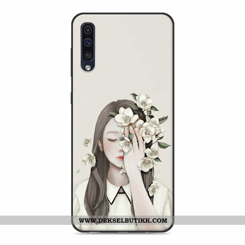 Etui Samsung Galaxy A30s Silikon Liten Myke Mobiltelefon Hvitt, Deksel Samsung Galaxy A30s Beskyttel