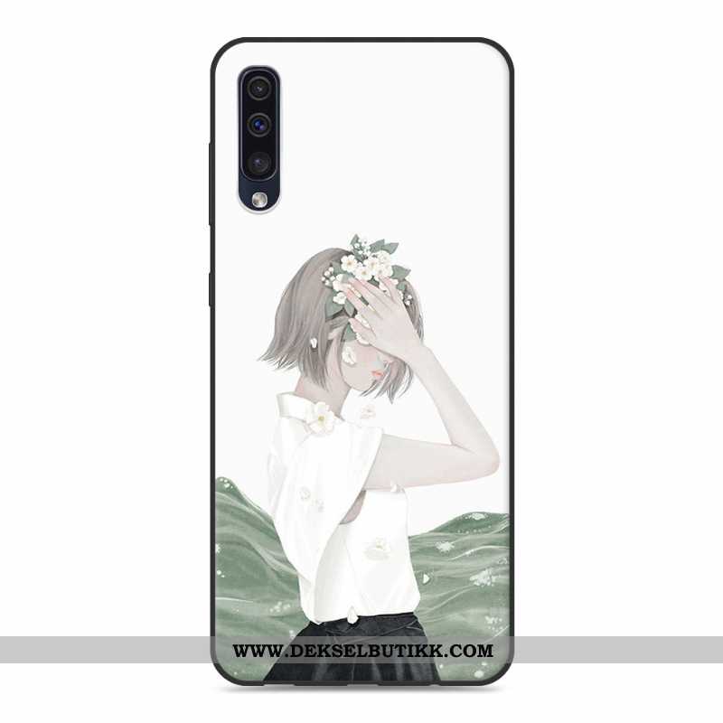 Etui Samsung Galaxy A30s Silikon Liten Myke Mobiltelefon Hvitt, Deksel Samsung Galaxy A30s Beskyttel