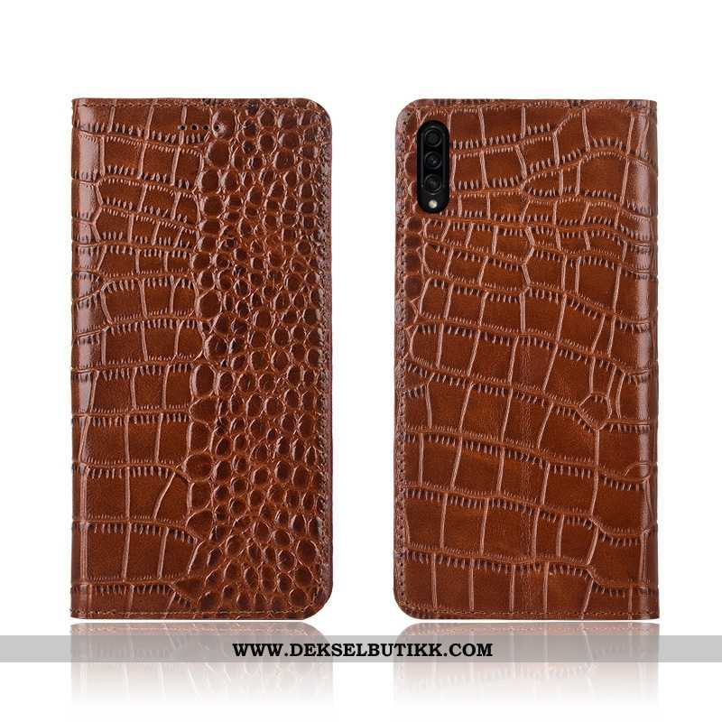 Etui Samsung Galaxy A30s Trend Deksel Stjernene Nubuck Brun, Samsung Galaxy A30s Myke Tilbud