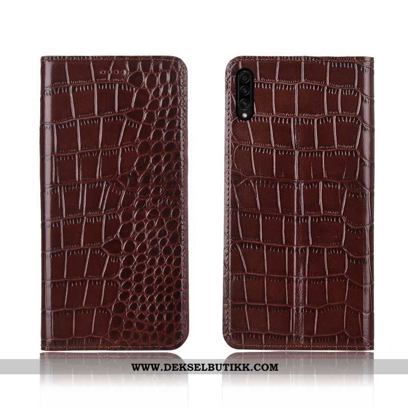 Etui Samsung Galaxy A30s Trend Deksel Stjernene Nubuck Brun, Samsung Galaxy A30s Myke Tilbud