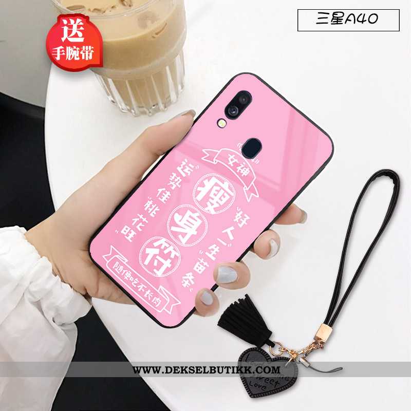 Etui Samsung Galaxy A40 Kreativ Rosa Myke Hard, Deksel Samsung Galaxy A40 Trend Butikk