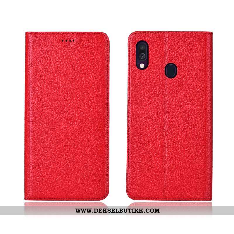 Etui Samsung Galaxy A40 Skinndeksel Deksel Alt Inkludert Svart, Samsung Galaxy A40 Nubuck Kjøpe