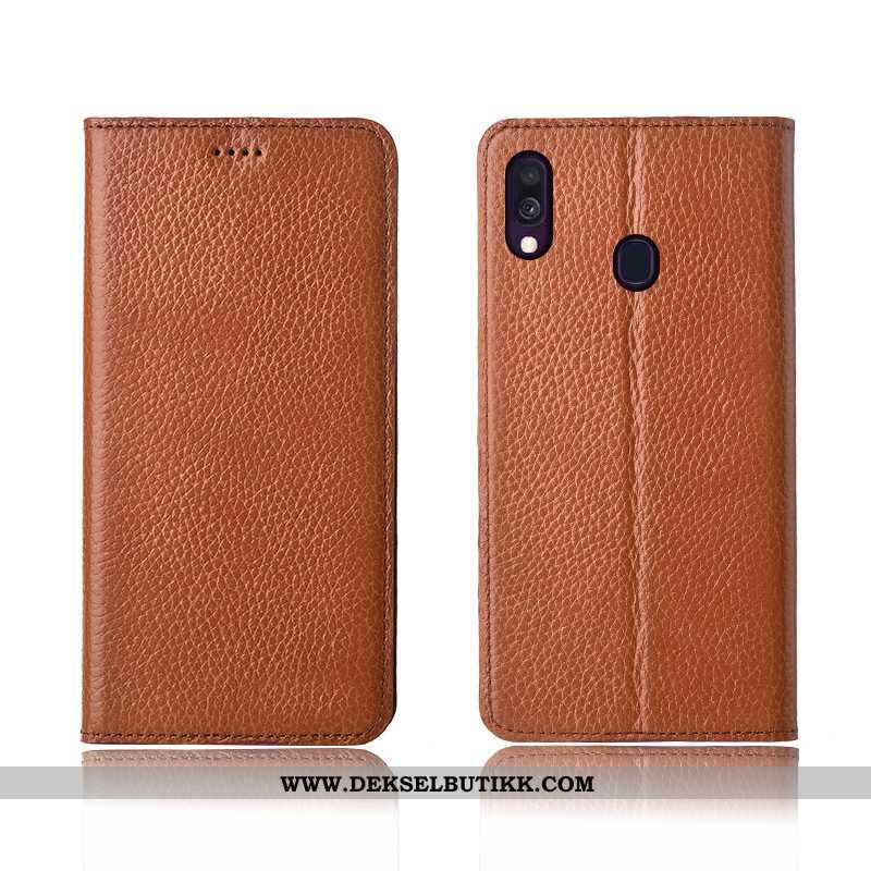 Etui Samsung Galaxy A40 Skinndeksel Deksel Alt Inkludert Svart, Samsung Galaxy A40 Nubuck Kjøpe