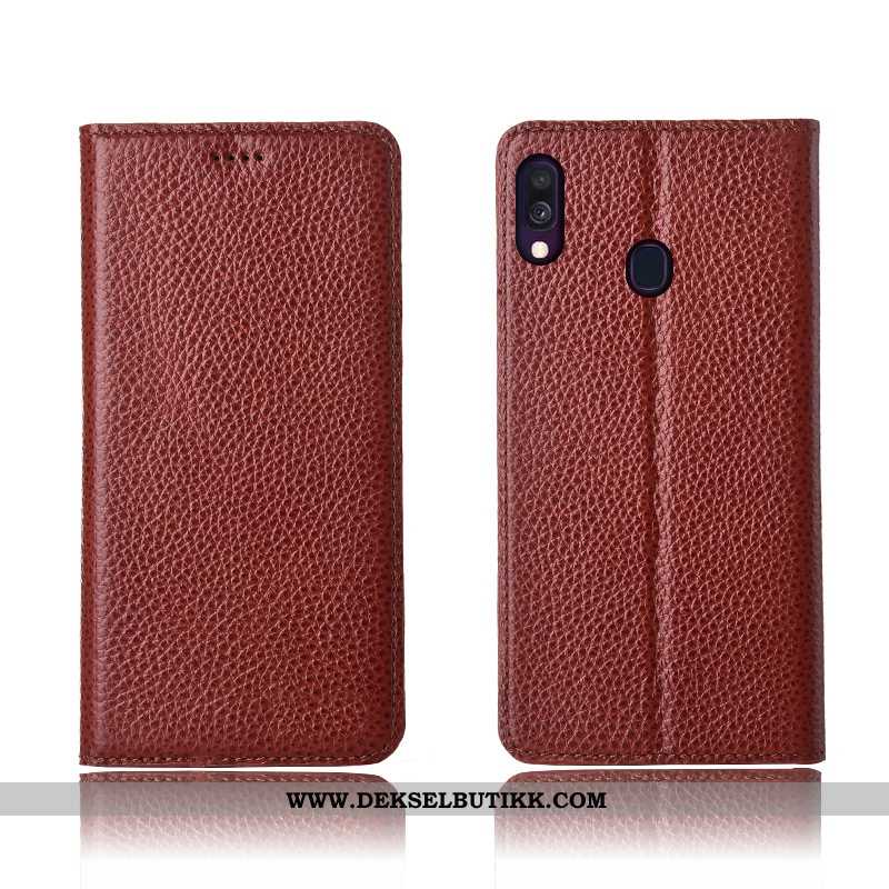 Etui Samsung Galaxy A40 Skinndeksel Deksel Alt Inkludert Svart, Samsung Galaxy A40 Nubuck Kjøpe