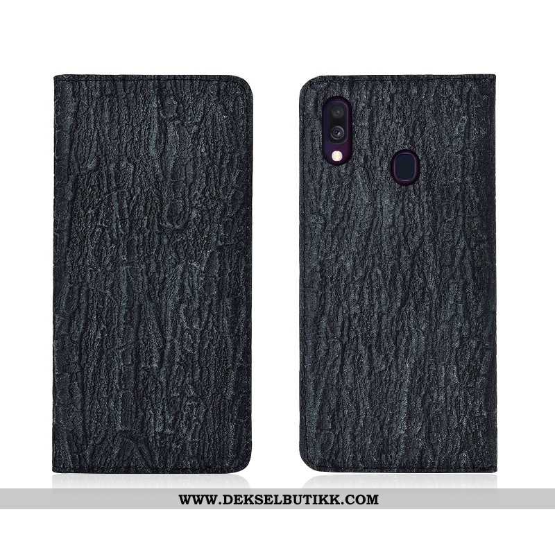 Etui Samsung Galaxy A40 Skinndeksel Nye Clamshell Myke Rød, Deksel Samsung Galaxy A40 Nubuck Til Sal