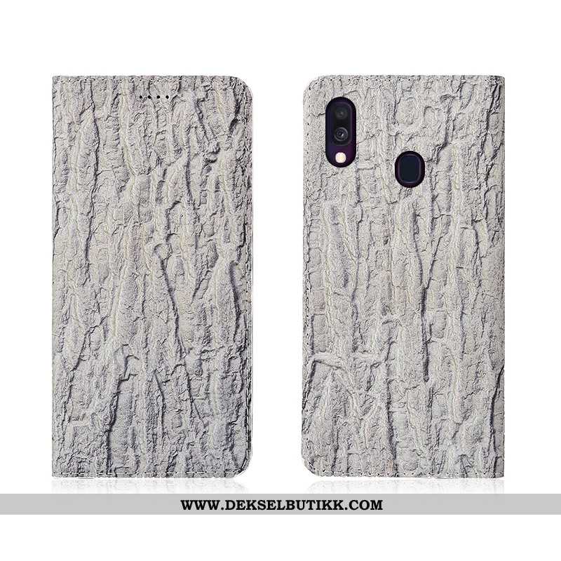 Etui Samsung Galaxy A40 Skinndeksel Nye Clamshell Myke Rød, Deksel Samsung Galaxy A40 Nubuck Til Sal