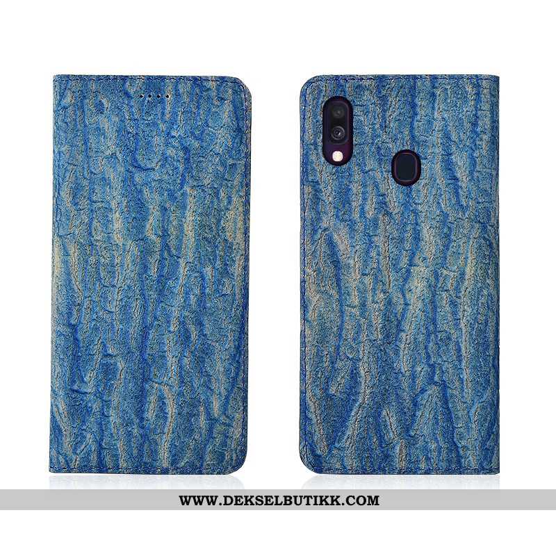 Etui Samsung Galaxy A40 Skinndeksel Nye Clamshell Myke Rød, Deksel Samsung Galaxy A40 Nubuck Til Sal