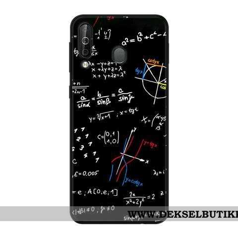 Etui Samsung Galaxy A40s Kreativ Nubuck Beskyttelse Svart Grønn, Deksel Samsung Galaxy A40s Myke Til