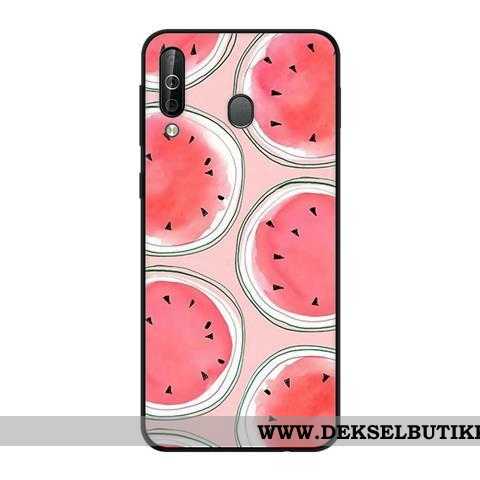 Etui Samsung Galaxy A40s Kreativ Nubuck Beskyttelse Svart Grønn, Deksel Samsung Galaxy A40s Myke Til