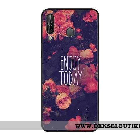 Etui Samsung Galaxy A40s Kreativ Nubuck Beskyttelse Svart Grønn, Deksel Samsung Galaxy A40s Myke Til