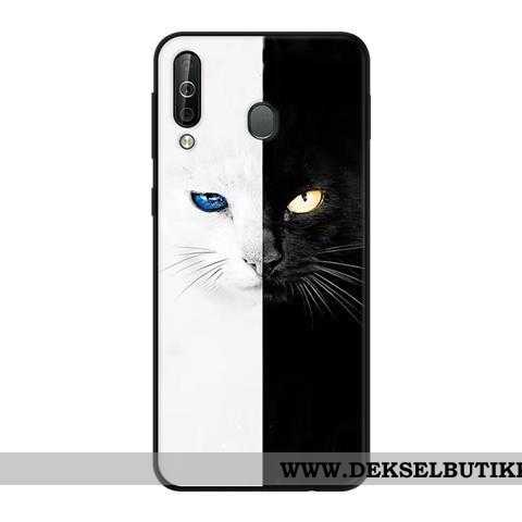 Etui Samsung Galaxy A40s Kreativ Nubuck Beskyttelse Svart Grønn, Deksel Samsung Galaxy A40s Myke Til