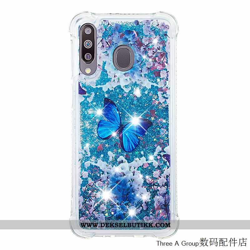 Etui Samsung Galaxy A40s Myke Anti-fall Av Personlighet Grønn, Deksel Samsung Galaxy A40s Silikon Sa