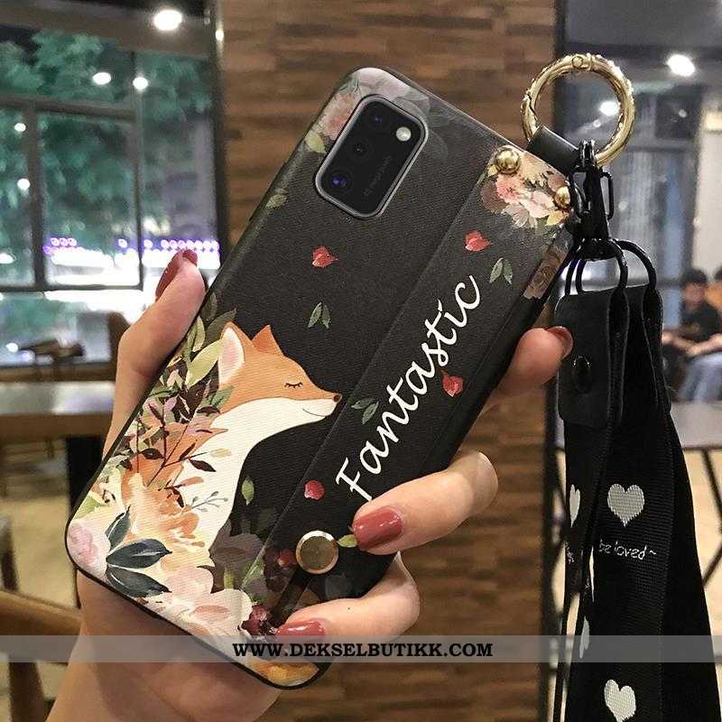 Etui Samsung Galaxy A41 Myke Støtte Deksel Hvit Hvitt, Samsung Galaxy A41 Beskyttelse Butikk