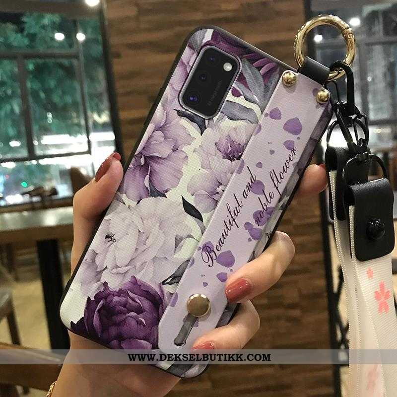 Etui Samsung Galaxy A41 Myke Støtte Deksel Hvit Hvitt, Samsung Galaxy A41 Beskyttelse Butikk