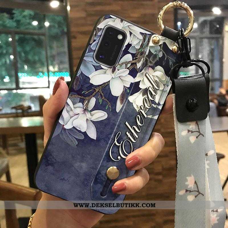 Etui Samsung Galaxy A41 Myke Støtte Deksel Hvit Hvitt, Samsung Galaxy A41 Beskyttelse Butikk