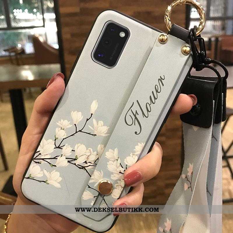 Etui Samsung Galaxy A41 Myke Støtte Deksel Hvit Hvitt, Samsung Galaxy A41 Beskyttelse Butikk