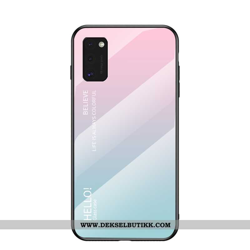 Etui Samsung Galaxy A41 Trend Nye Blå Gradient, Deksel Samsung Galaxy A41 Beskyttelse Butikk