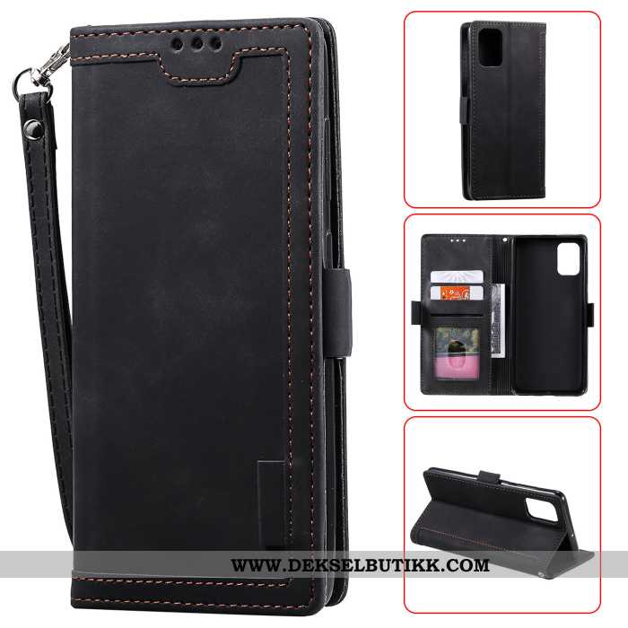 Etui Samsung Galaxy A41 Vintage Anti-fall Mobiltelefon Grønn, Deksel Samsung Galaxy A41 Skinndeksel 