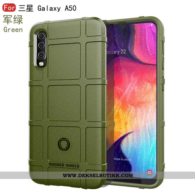 Etui Samsung Galaxy A50 Beskyttelse Deksel Anti-fall Mørkeblå, Samsung Galaxy A50 Mote Salg