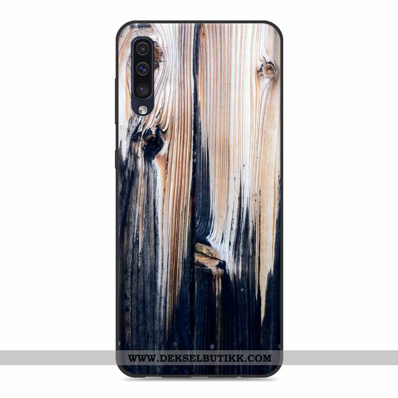 Etui Samsung Galaxy A50 Mønster Grå Mobiltelefon Silikondeksel, Deksel Samsung Galaxy A50 Wood Billi