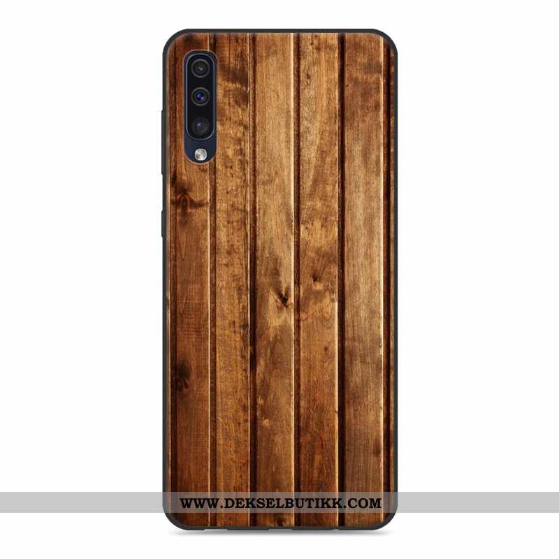 Etui Samsung Galaxy A50 Mønster Grå Mobiltelefon Silikondeksel, Deksel Samsung Galaxy A50 Wood Billi