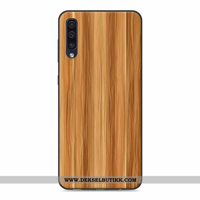 Etui Samsung Galaxy A50 Mønster Grå Mobiltelefon Silikondeksel, Deksel Samsung Galaxy A50 Wood Billi