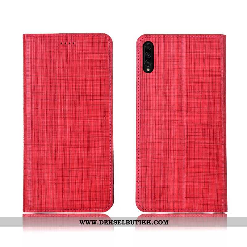 Etui Samsung Galaxy A50s Beskyttelse Deksel Myke Trend Blå, Samsung Galaxy A50s Skinndeksel Butikk