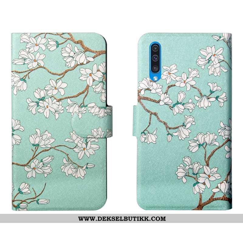 Etui Samsung Galaxy A50s Myke Deksel Mobiltelefon Vintage Grønn, Samsung Galaxy A50s Silikon Tilbud